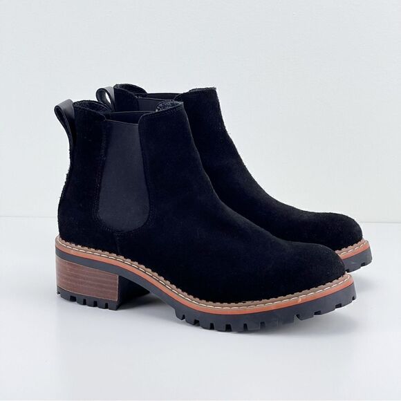 Bertuchi Black Suede Slip on Chelsea Boots - Picture 2 of 12